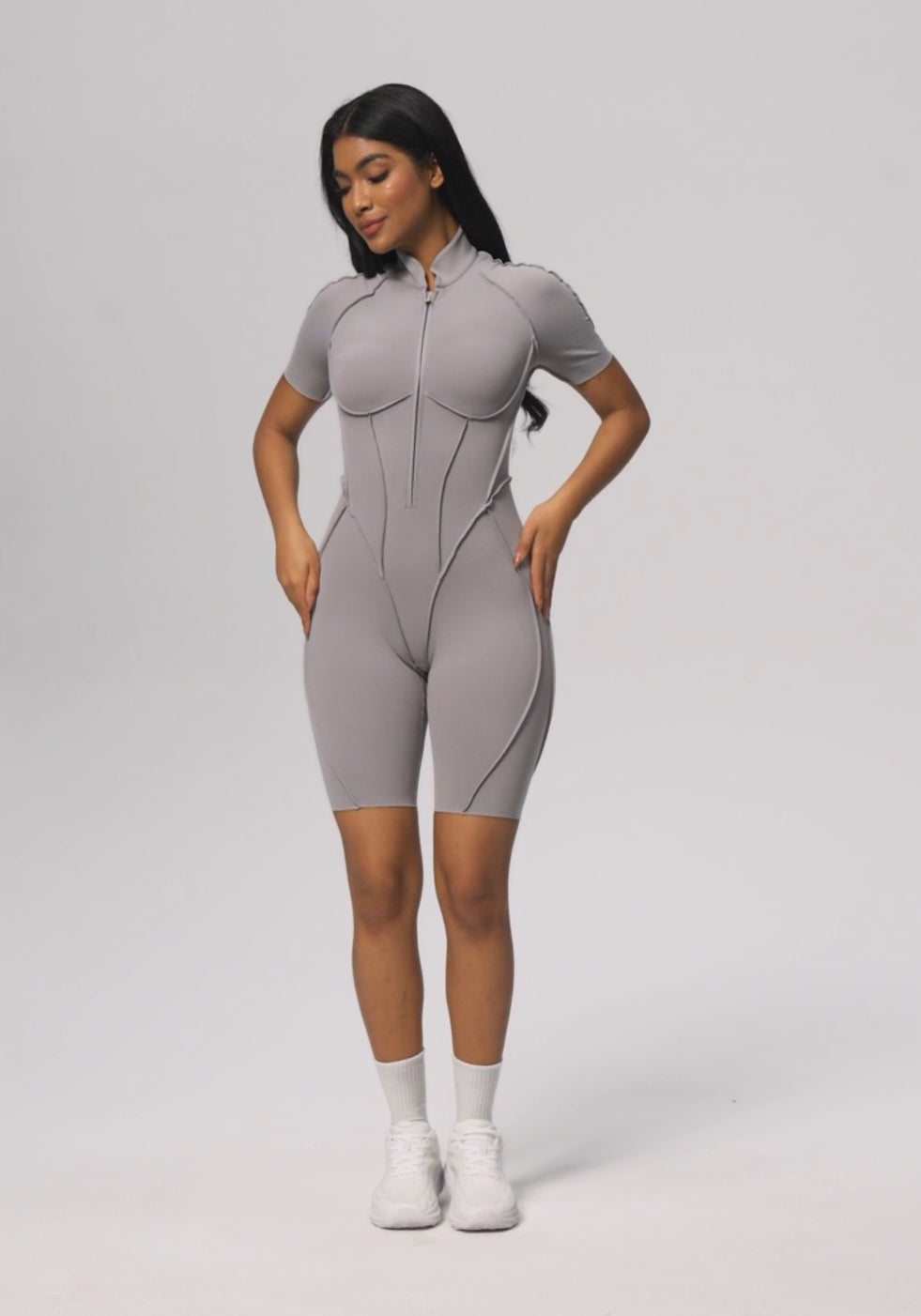 Catsuit con short slim
