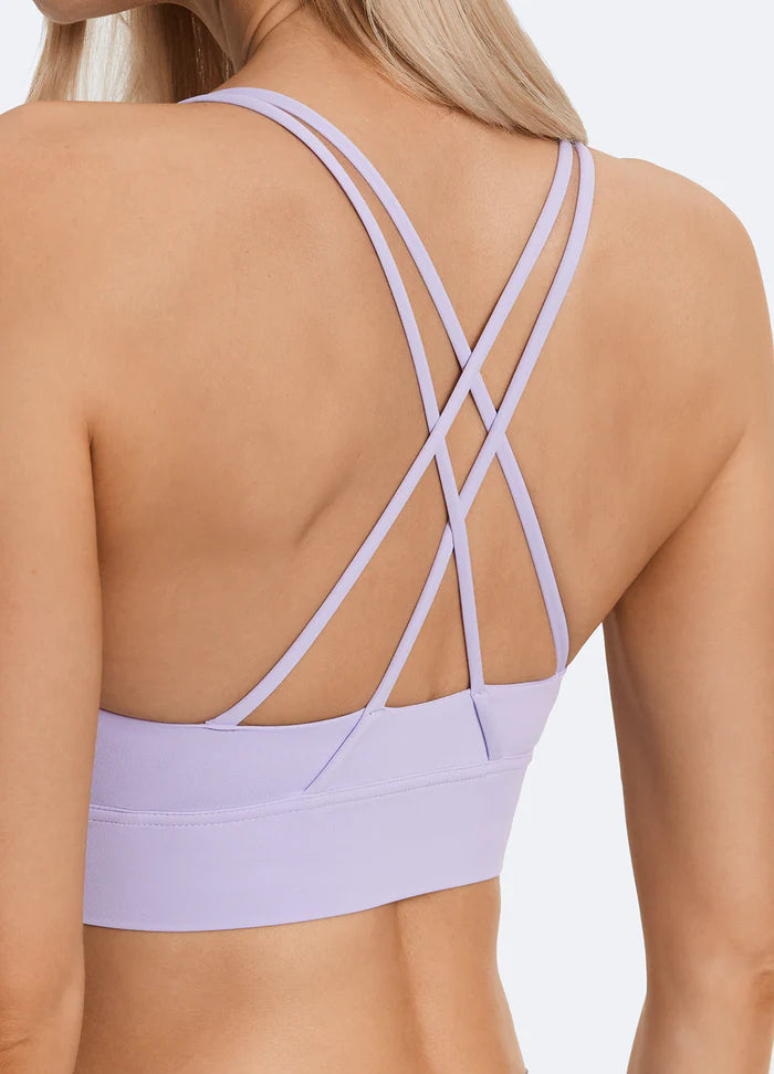 Top de tirantes lavanda