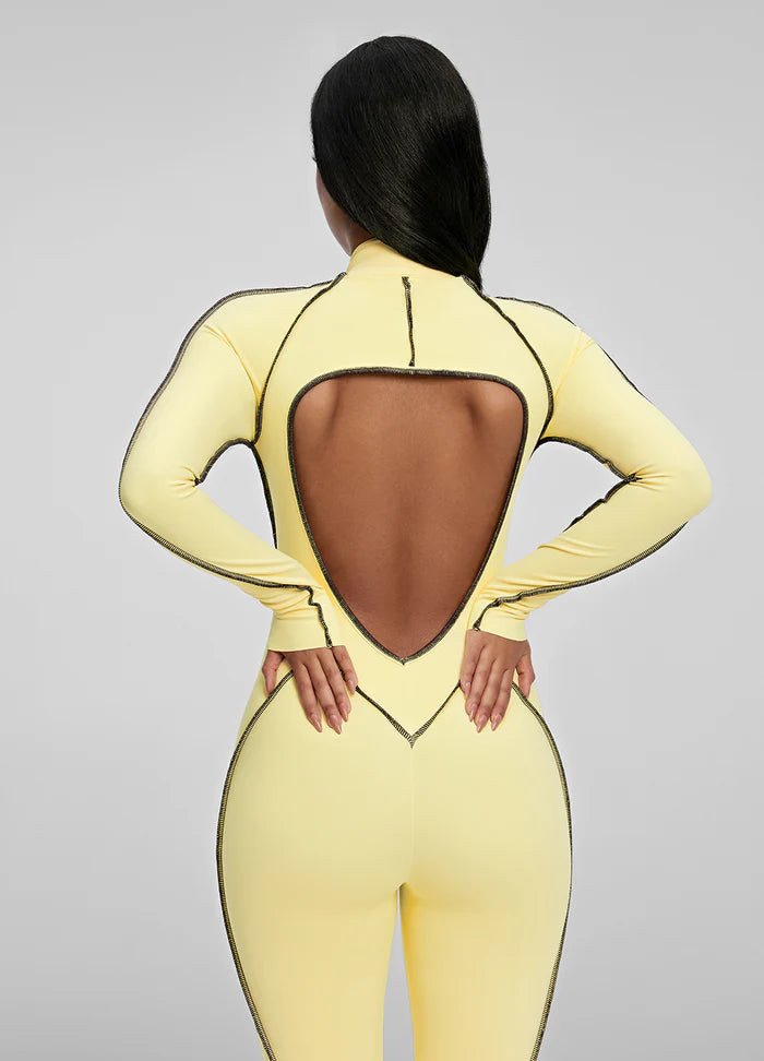 Catsuit de costura contorneada